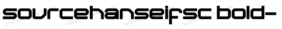 sourcehanseifsc bold字体转换